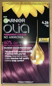 Garnier Olia 4.26 Violettrot (Rosenviolett) ammoniakfreie permanente Haarfarbe - Bild 1 von 3
