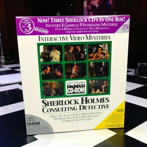Sherlock Holmes Consulting Detective Vol 1-3 (PC CD-ROM, 1992 ICOM) BIG BOX NEU - Bild 1 von 7