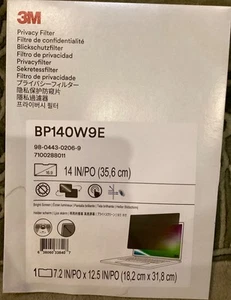 3M BP140W9E Bright Screen Anti-glare Privacy Filter for 14in Laptop 16:9 - Bild 1 von 2
