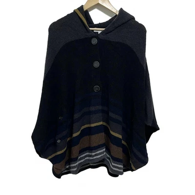 Auténtico poncho para mujer SONIARYKIEL - negro gris oscuro múltiple Foto 1 de 4