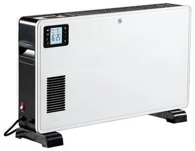 2.3kW heating convector with LCD display & timer, white - HEA1812GE - Image 1 of 4