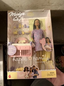 Happy Family Pregnant Midge and Baby African American 2002 Mattel 56664 - Picture 1 of 5