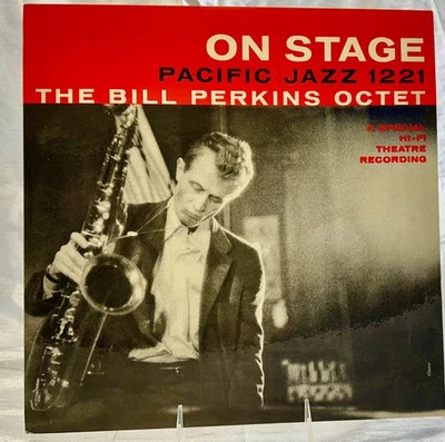 LP: Bill Perkins Octet, On Stage, Pacific Jazz, Mono, deep groove 1956, Cool Jaz - Image 1 of 4