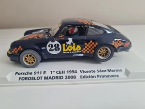 871S CALEXTRIC FLY COCHE PORSCHE 911 E LOIS SAEZ MERINO FOROSLOT MADRID 2008 - Imagen 1 de 4