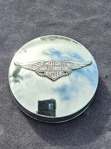 Harley Gas Cap Winged Bar & Shield Knucklehead Panhead Shovelhead - Picture 1 of 3
