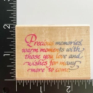Estampilla de goma Stampendous Precious Memories Warm Moments Those You Love H061 - Imagen 1 de 3