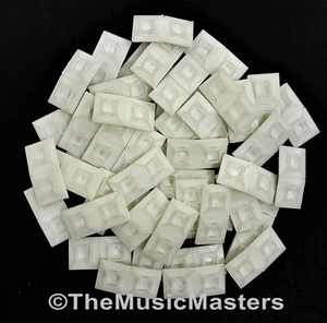 100 USA Made Adhesive Wire Cable Tie 1 inch Mounting Pads Wall Mount Clips White - Picture 1 of 9