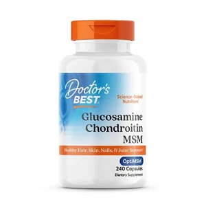 Doctor's Best Glucosamine Chondroitin MSM with OptiMSM 240 Capsules - Picture 1 of 3