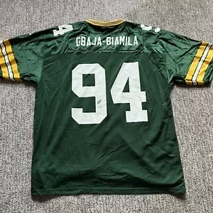 GREEN BAY PACKERS #94 KABEER GBAJA-BIAMILA NFL FOOTBALL JERSEY Mens XXL Adidas - Picture 1 of 8
