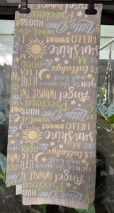 3 Yards RICHLOOM MULTIUSE FABRIC BY THE YARD Gray Yellow Sunshine Baby 46"W - Picture 1 of 5