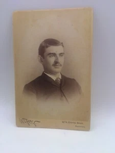 Ritratto anni 1880-90 S A Moore (?) W Getz Baltimore MD - Foto 1 di 2