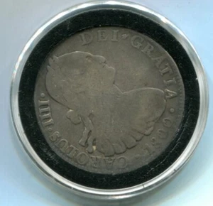 Silbermünze 1800 FM Spanisch Mexiko 8 Reales Kolonial Mexiko-Stadt gekapselt - Bild 1 von 2