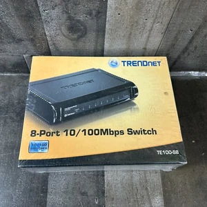 SEALED TRENDnet TE100-S8 8-PORT 10/100Mbps FAST ETHERNET NETWORK SWITCH - Picture 1 of 5
