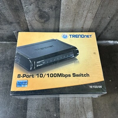 SEALED TRENDnet TE100-S8 8-PORT 10/100Mbps FAST ETHERNET NETWORK SWITCH - Image 1 of 4
