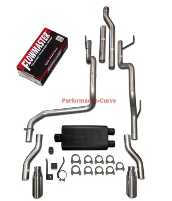 Kit de escape doble con silenciador Flowmaster serie 50 para Dodge Ram 2500 3500 03-12 Foto 1 de 2