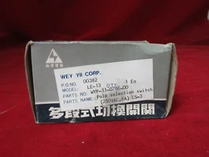 WYP-11-0786-00 POLE SELECTION SWITCH (250VAC,6A) CS-3 - Picture 1 of 5