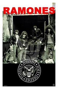 Póster del grupo de la era de RAMONES 1975 BW NYC BANDA DE PUNK ROCK FUNKY 2014 OOP JOHNNY JOEY - Imagen 1 de 1