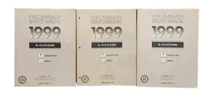 1999 Pontiac Grand Am & Oldsmobile Alero (N Platform) Service Manual , 3 Vol set - Picture 1 of 3