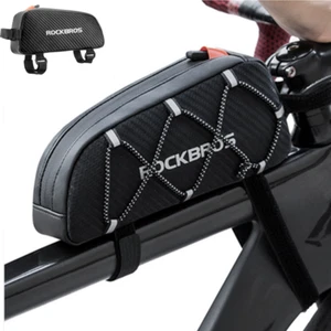 ROCKBROS Waterproof Bicycle Front Top Frame Bag Reflective MTB Bike Tool Bag - Picture 1 of 12