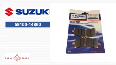 NUEVO 59100-14860 SUZUKI HAYABUSA GSX1300R OEM PASTILLAS DE FRENO DELANTERAS CUÑAS 2013 - 2022 Foto 1 de 4
