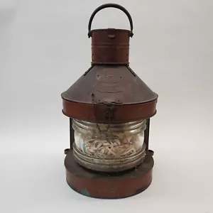Vintage LARGE 23" Tung Woo Masthead Lantern No M677 Glass Reflector Lamp - Picture 1 of 22
