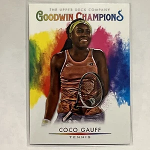 2021 Upper Deck Goodwin Champions Splash of Color Coco Gauff #135 Rookie RC - Picture 1 of 2