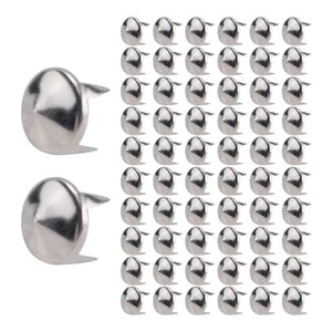 1X(100 x Remaches Tachuelas Cobre Color Plata Bisuteria para J4W9)9058 - Imagen 1 de 7