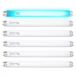 6 Pack T8F10W BL 10W Replacement Bulbs T8 10 Watts Fluorescent Tube for 20W D... - Picture 1 of 7