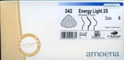 Amoena 342 энергии света 2с груди протез формы слоновой кости новый в коробке - Изображение 1 из 3