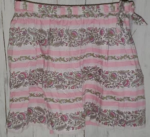 Gap Kids White Pink Green Stripe Paisley Print Stripe Skirt Size 7 Girls *S24 - Picture 1 of 4