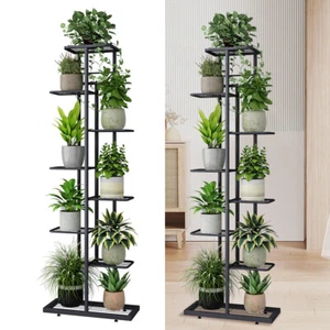 Metall Blumenständer Blumentreppe Pflanzen Regal Blumenregal Garten Balkon 145cm - Bild 1 von 14