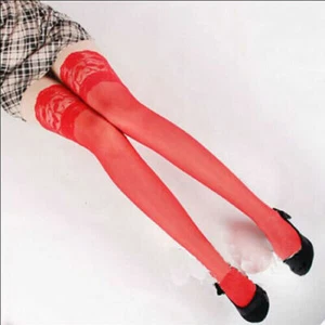 USA Sexy Lady's Lace Top Stay Up Thigh-High Stockings Woman Pantyhose Socks Gift - Picture 1 of 11