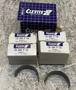 4 Quantity of Clevite 77 CB-684 P-10 Rod Bearings 2 pcs (8 pcs Total) - Picture 1 of 7