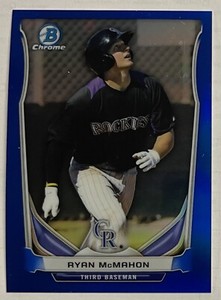 2014 Ryan McMahon Bowman Chrome Blue Refractor 282/399