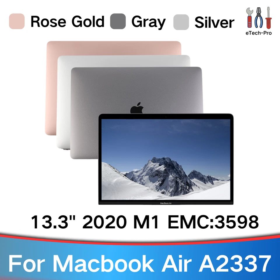 A2337 Screen Assembly For MacBook Air A2337 M1 2020 13.3in EMC 3598 LCD Display - Image 1 of 1