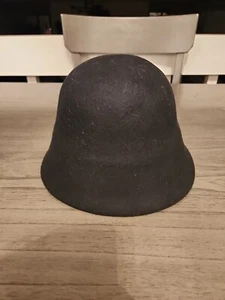 sombrero cubo lana negro unisex - Imagen 1 de 3