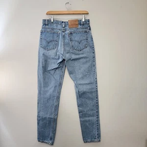 Vintage Levis 512 Jeans Mens 33x34 (Fits 31x32) Slim Fit Tapered Leg USA 90s - Picture 1 of 13
