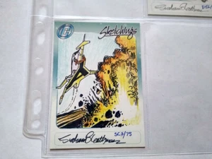 Graham Bleatham Sketchings sketch card Thunderbirds Ship Cards Inc 2001 - Zdjęcie 1 z 2