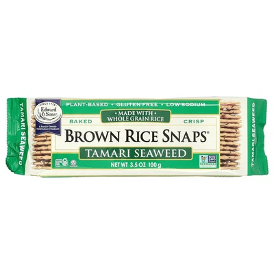 Broches de presión de arroz integral®, algas Tamari, 3,5 oz (100 g) Foto 1 de 3