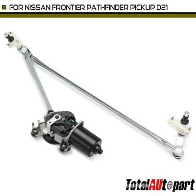 Motor limpiaparabrisas y conjunto de acoplamiento para camioneta Nissan Frontier 00-04 Pathfinder LHD delantera Foto 1 de 4