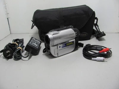 Sony DCR-DVD610E Handycam 40x Optical 2000 x Digital Zoom Bundle Tested Working - Image 1 of 4