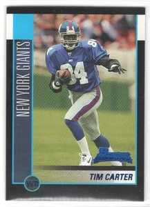2002 Bowman TIM CARTER Blue Parallel Rookie card #158 - Picture 1 of 2