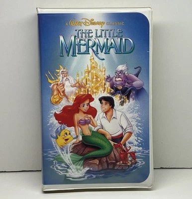 The Little Mermaid VHS 1989 Disney Video Tape Black Diamond Clamshell Nearly New - Image 1 of 4