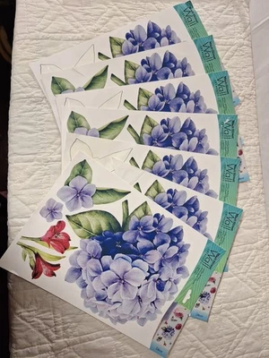 Pegatinas de pared vintage con flores peonías, hortensia púrpura rosa blanco (16) * faltan pocas Foto 1 de 4