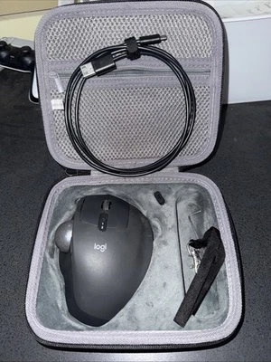 Logitech MX Ergo Plus Advanced Wireless Trackball Mouse Tested And Working!! - Image 1 of 4