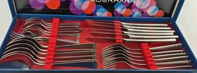 AUERHAHN Besteck ELYSEE Edelstahl 18/8 Gebraucht 30 Teilig Note 2-3 - Bild 1 von 4