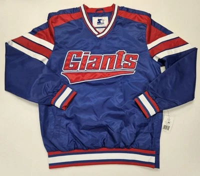 Chaqueta cortavientos pulóver 'azul' de los New York Giants - talla pequeña para hombre Foto 1 de 4