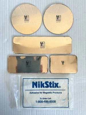 Набор из 5 золотых магнитных прокладок Nikken Kenko для магнитотерапии - Изображение 1 из 4