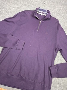 Burberry Brit Half Quarter Zip 1/4 Pullover Sweatshirt Nova Check Equestrian XL - Picture 1 of 9