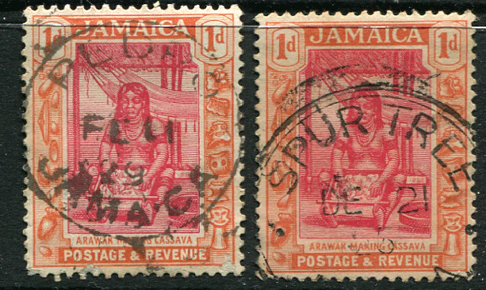 JAMAICA (22133): PEDRO, SPUR TREE/KGV cancela 1925 Foto 1 de 1